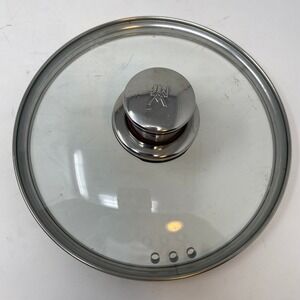 WMF Inner 7 3/4" Outer 8.5" Pot Lid Glass Stainless Steel Rim Vented Replacement